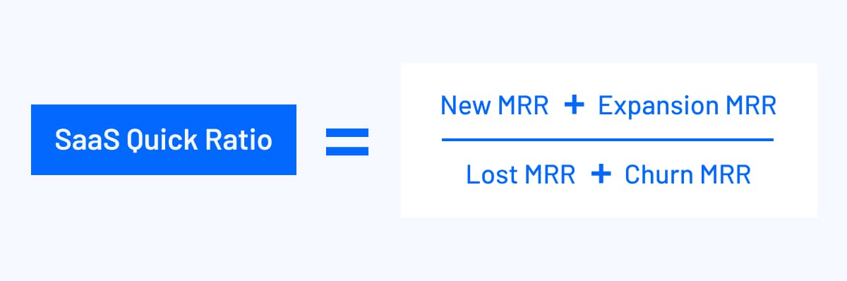 SaaS quick ratio formula